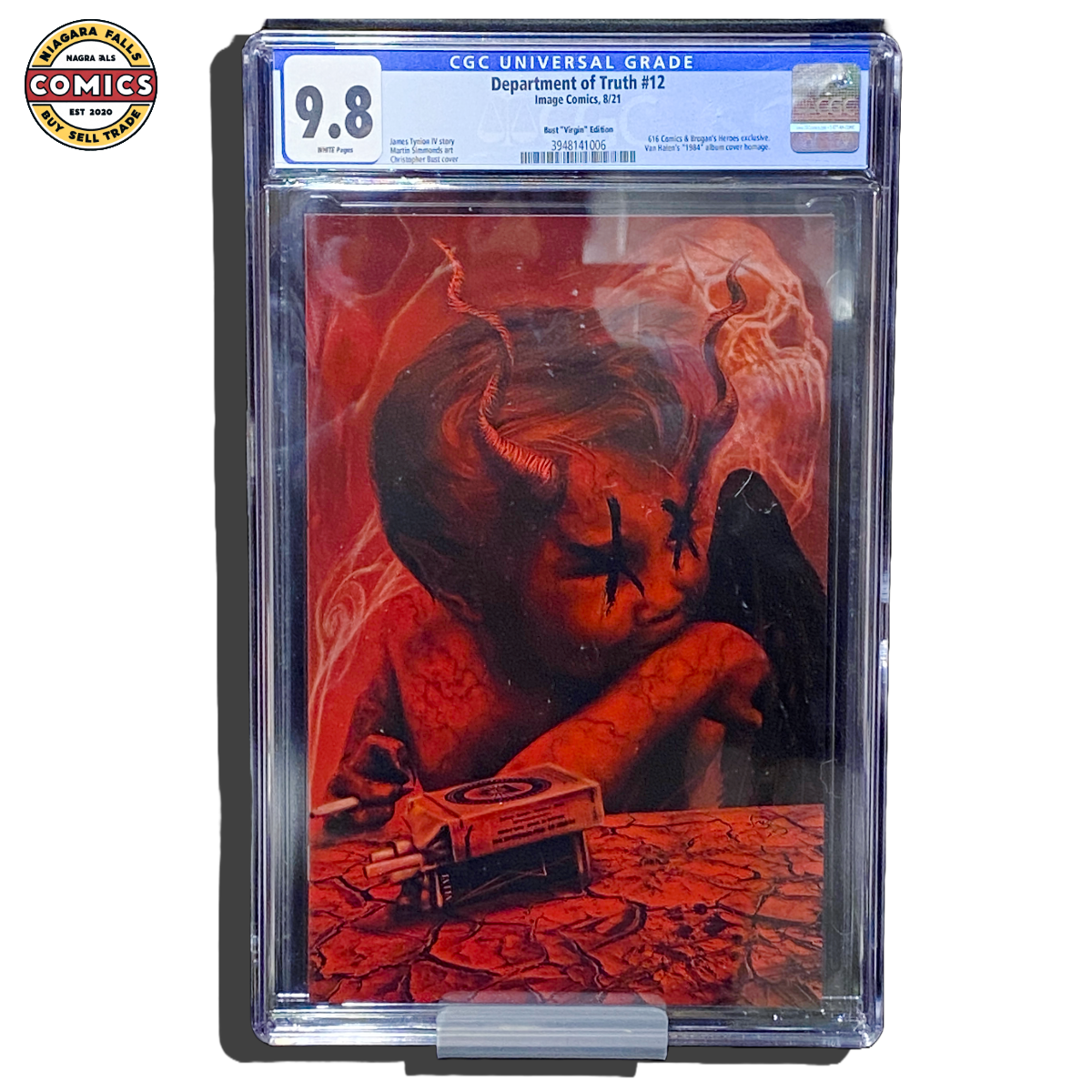 Department of Truth #12 (2021) CGC 9.8 Van Halen Homage Variant