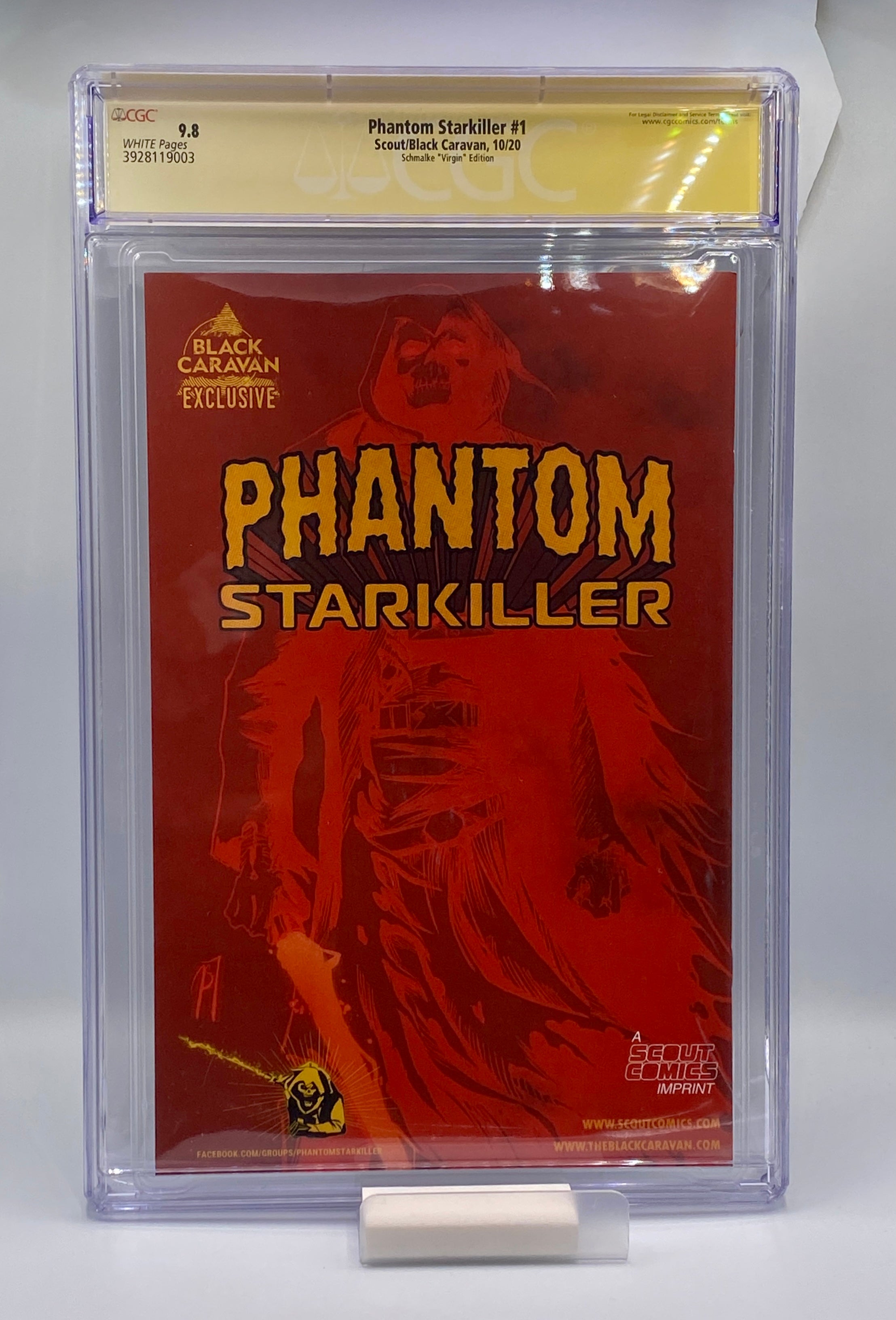 Phantom Starkiller #1 (2020) CGC SS 9.8 – ECGCE Virgin Variant – Signed by Peter Goral & Joseph Schmalke – Limited to 50 Copies
