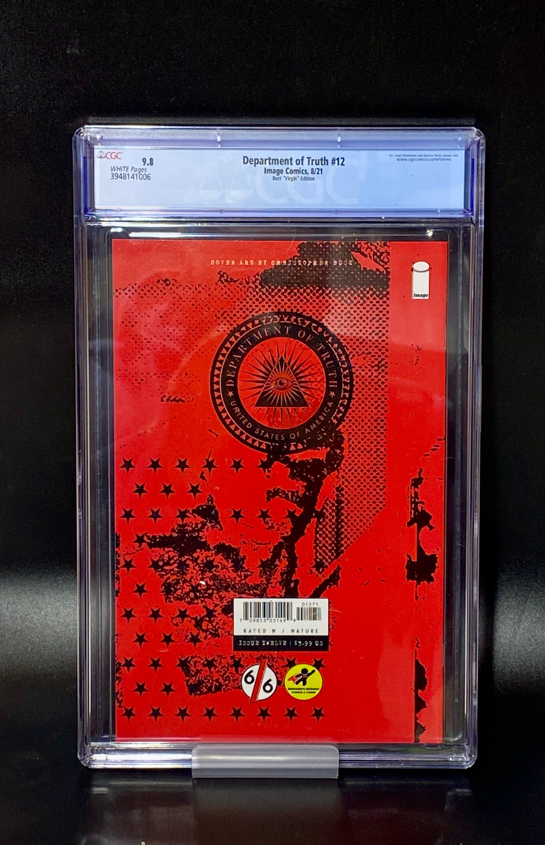 Department of Truth #12 (2021) CGC 9.8 Van Halen Homage Variant