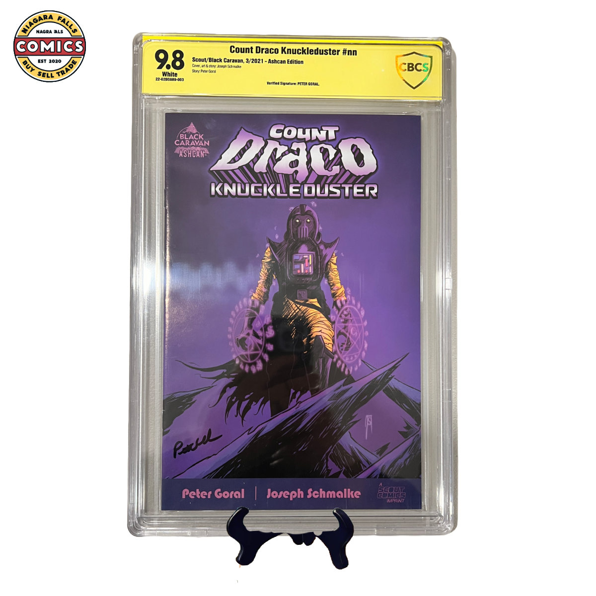 Count Draco Knuckleduster #nn (2021, Scout/Black Caravan) CGC 9.8 - Signed by Peter Goral