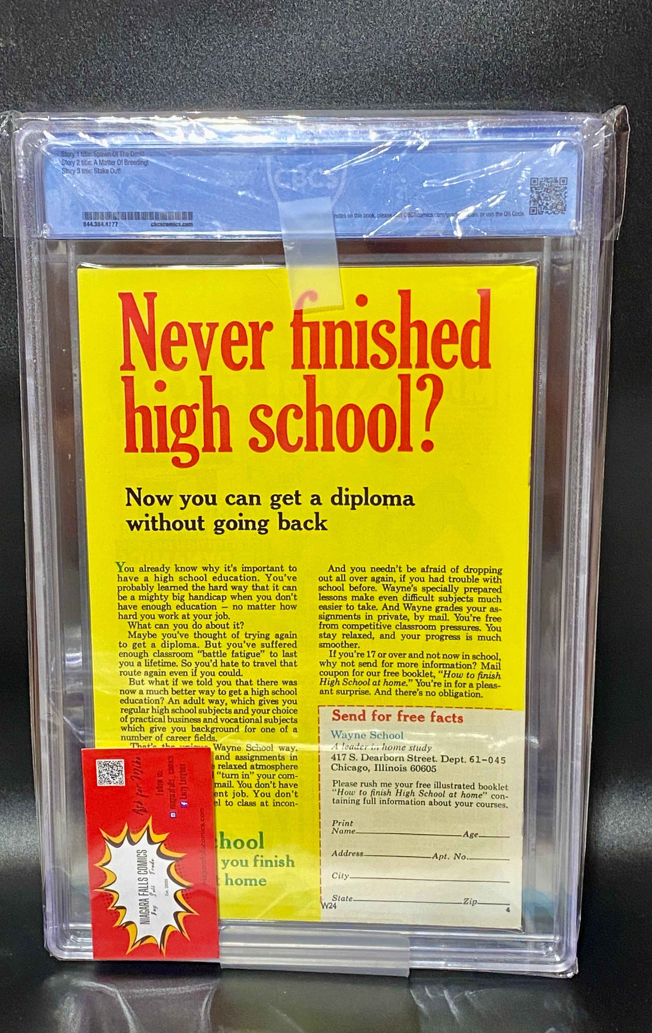 Tales of Evil #1 (1975) CBCS 9.4 – Atlas Comics DAMAGED CASE