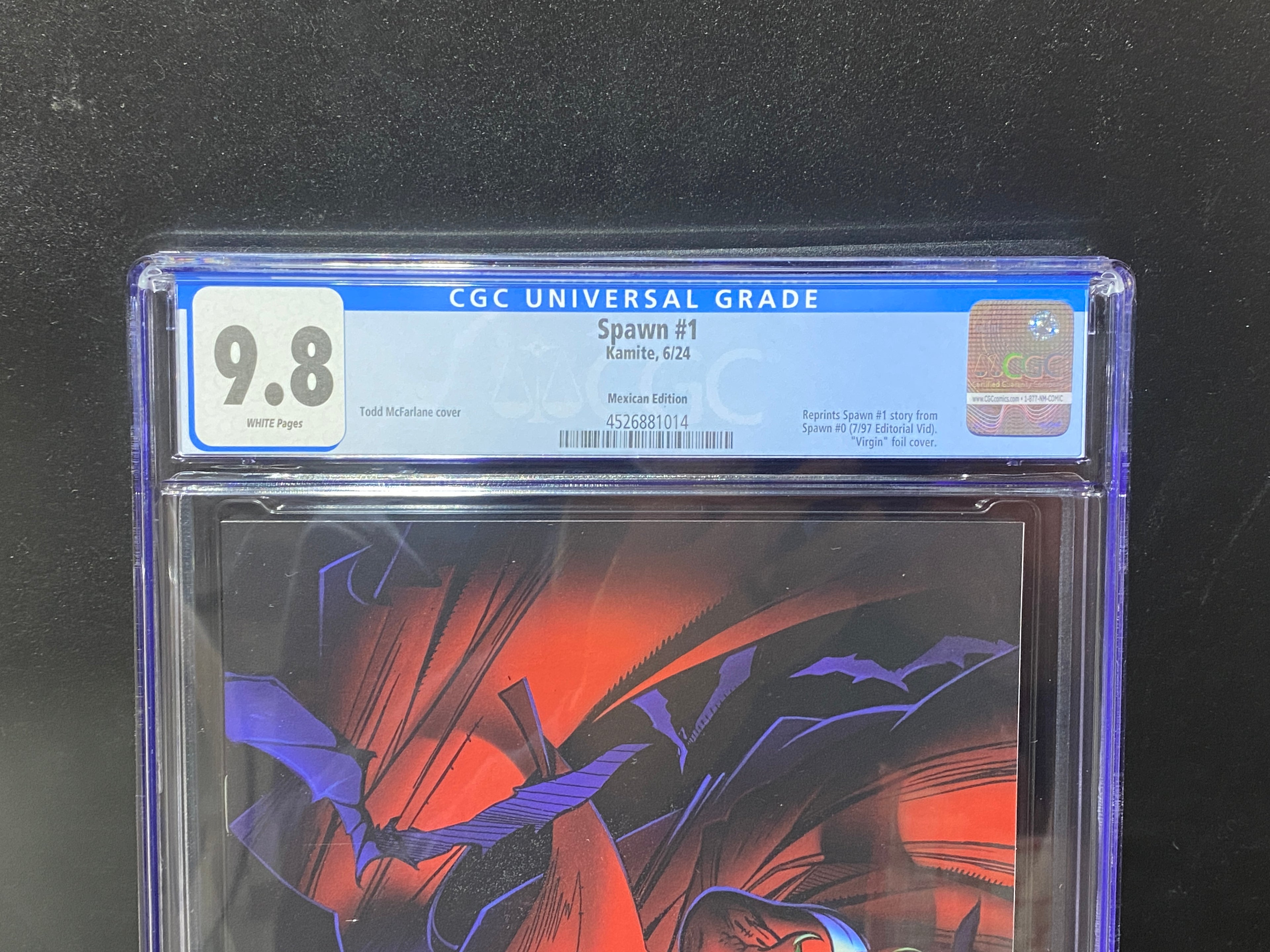Spawn #1 (2024) CGC 9.8 SDCC Mexican Virgin Foil Variant Ltd 1000 McFarlane