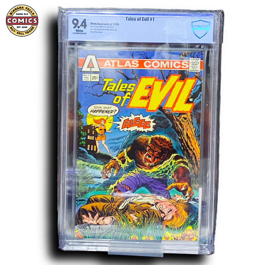 Tales of Evil #1 (1975) CBCS 9.4 – Atlas Comics DAMAGED CASE