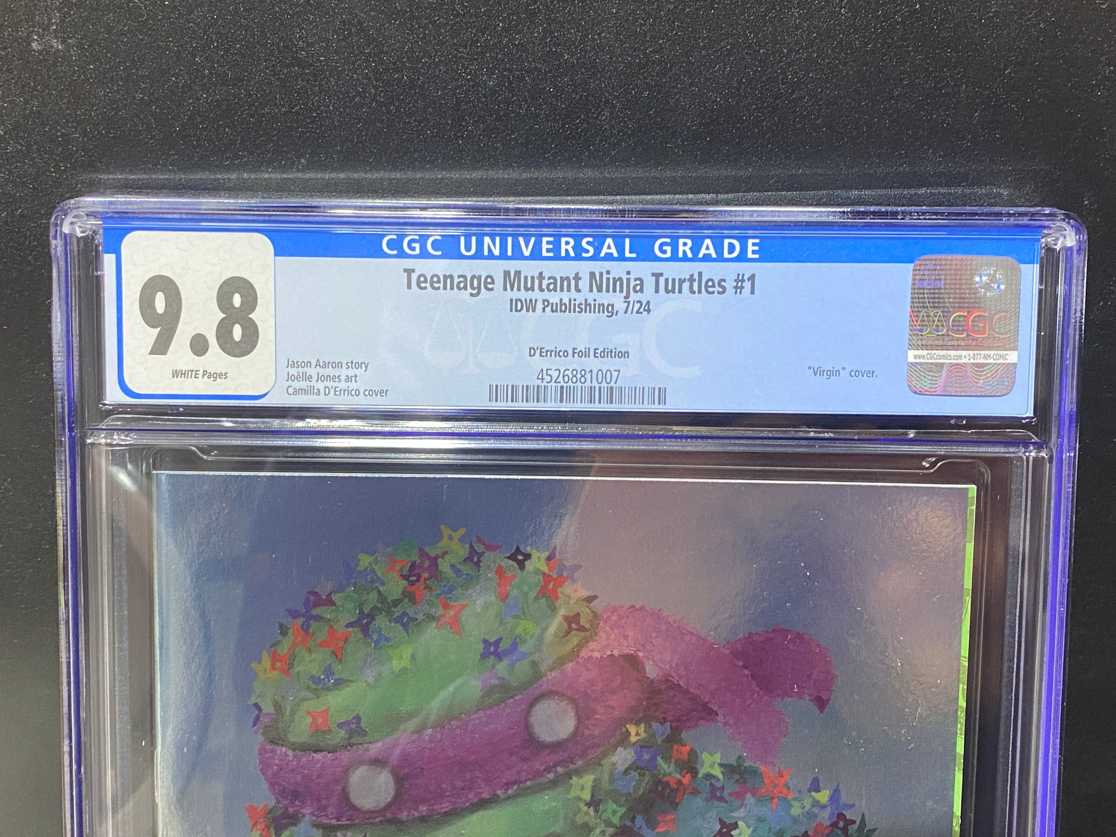 Teenage Mutant Ninja Turtles #1 (2024) CGC 9.8 Camilla d’Errico SDCC Virgin Foil