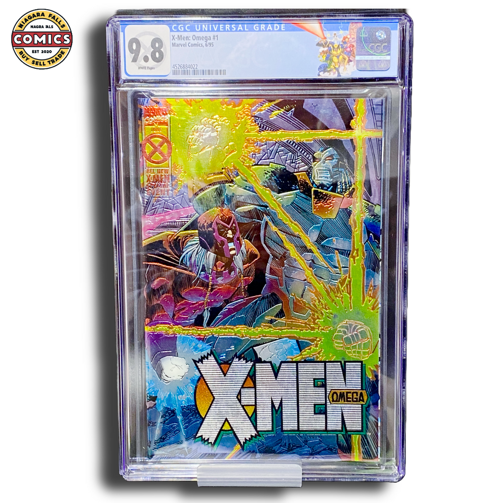 X-Men: Omega #1 (1995) CGC 9.8 Chromium Wraparound Cover Custom X-Men Label