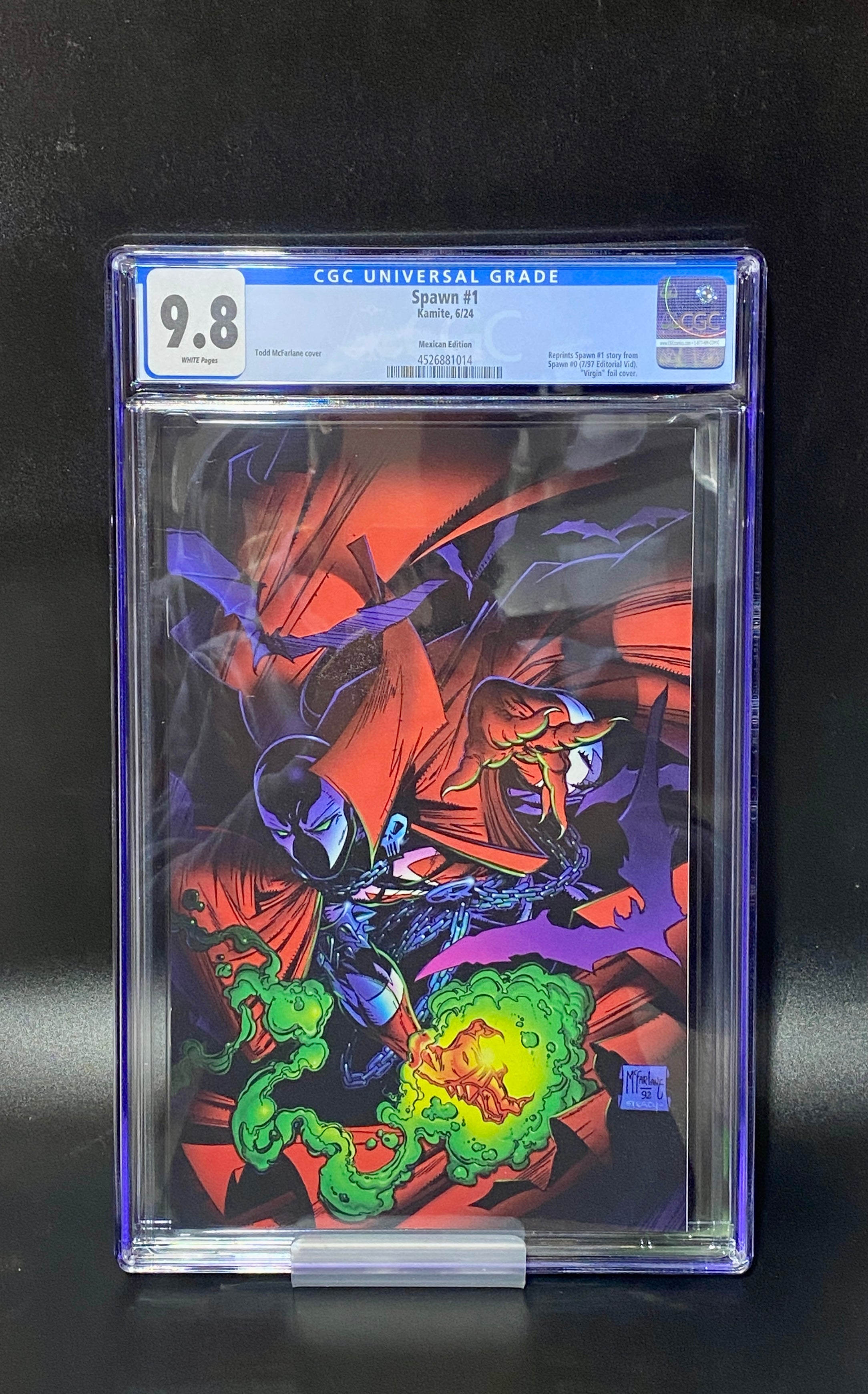 Spawn #1 (2024) CGC 9.8 SDCC Mexican Virgin Foil Variant Ltd 1000 McFarlane