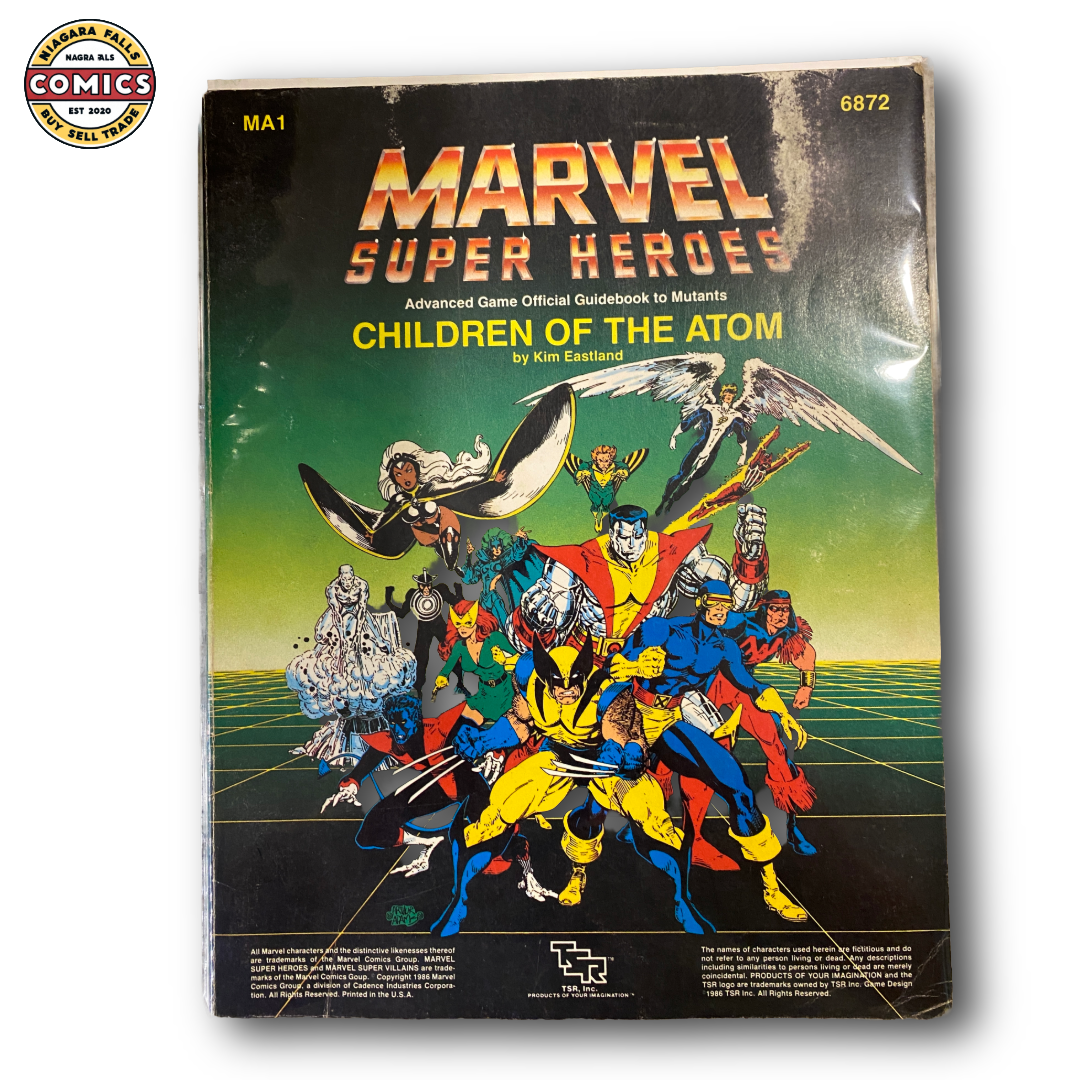 Marvel Super Heroes Children of the Atom TSR RPG Guidebook X-Men 1986 VF-/VF