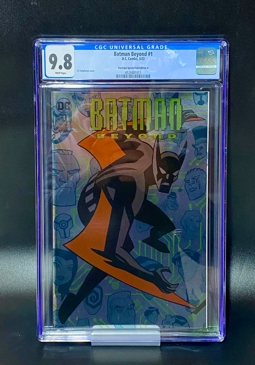 Batman Beyond #1 (2023) CGC 9.8 Fan Expo Foil Variant Ty Templeton Ltd 1000
