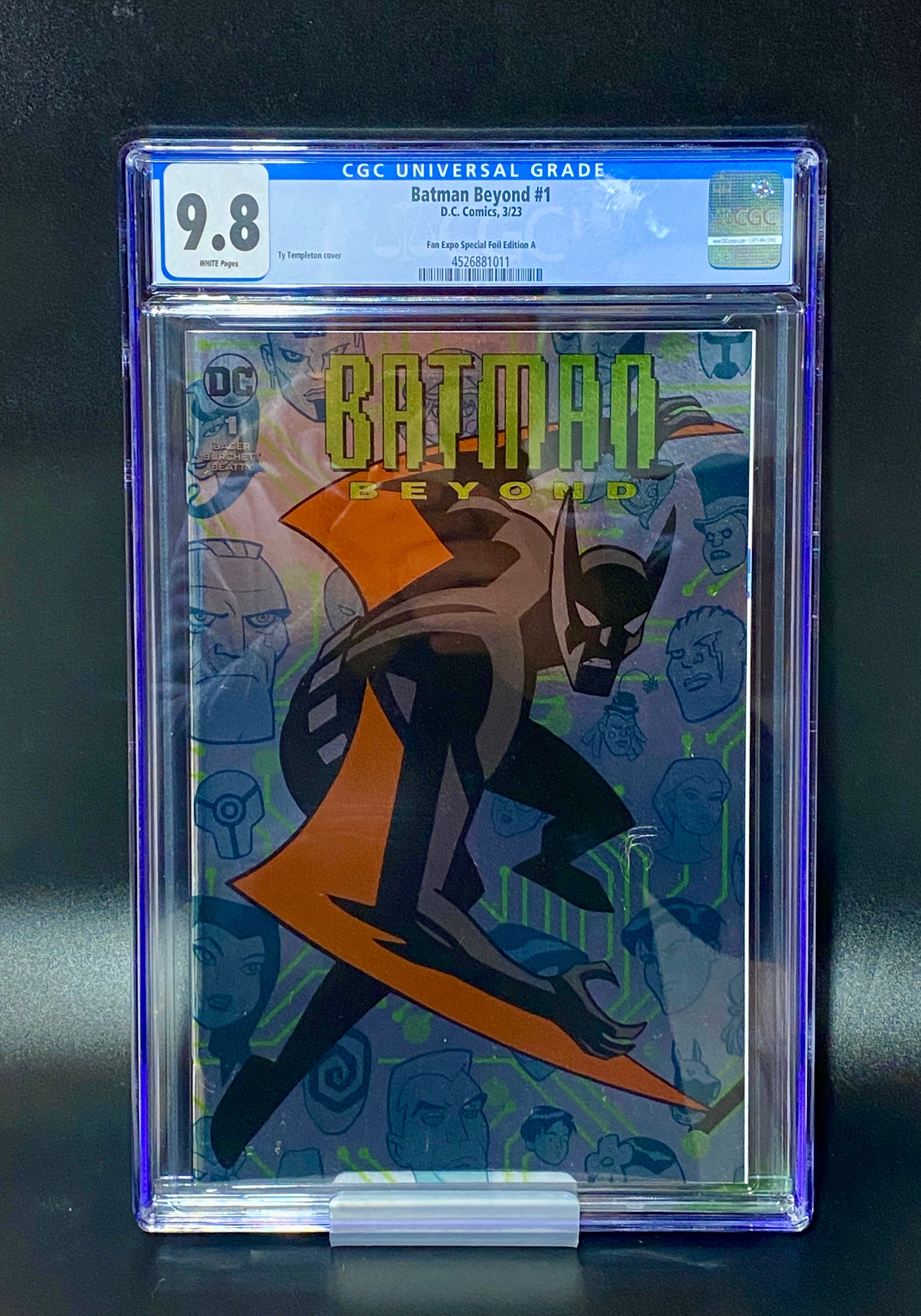 Batman Beyond #1 (2023) CGC 9.8 Fan Expo Foil Variant Ty Templeton Ltd 1000
